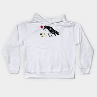 Crow with Candy Kids Hoodie